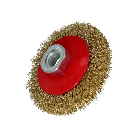 DRAUMET Szczotka kątowa mosiądzowana z gwintem M14 80 15