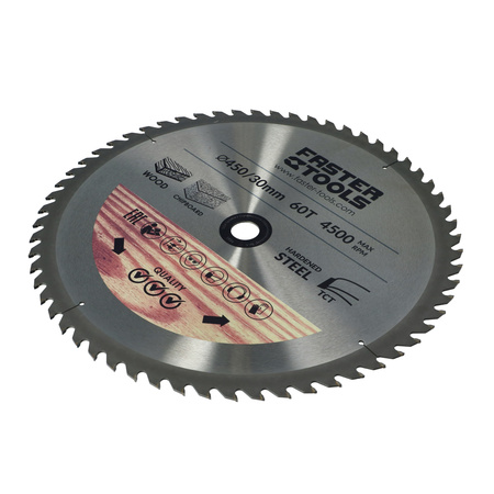 FASTER TOOLS Tarcza widiowa do cięcia drewna 450 x 30 60 3,0 2,5