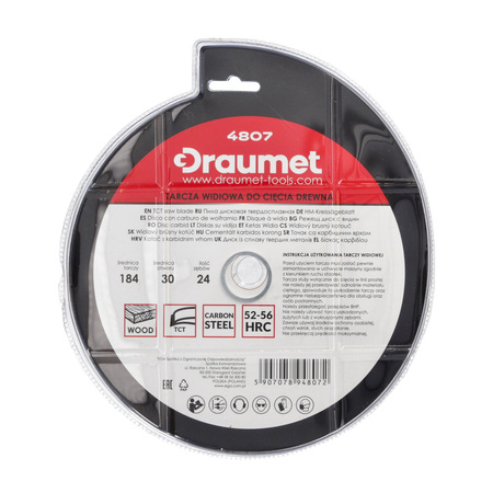 DRAUMET Tarcza widiowa 184x30 24 1,4 2,2