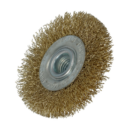 FASTER TOOLS Szczotka tarczowa mosiądz. Gwint M14 80 mm