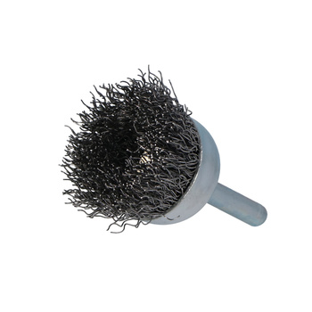 FASTER TOOLS Szczotka doczołowa trzpień, stalowa 40 15