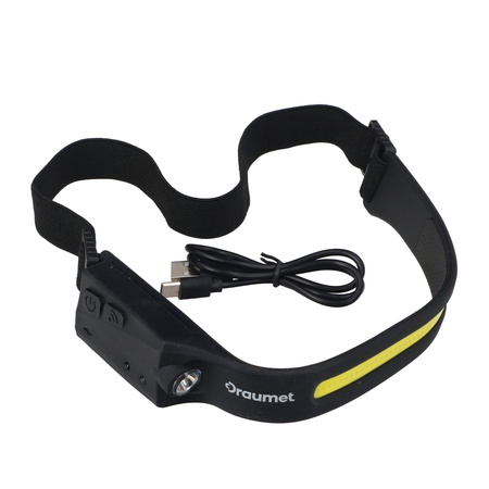 DRAUMET latarka LED czołowa z detektorem ruchu 200 lumenów