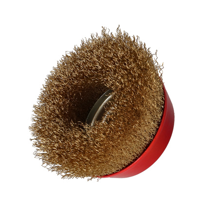 DRAUMET Szczotka doczołowa mosiądzowana z gwintem M14 125 30