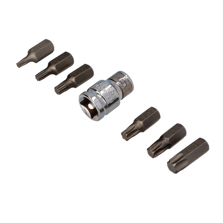 FASTER TOOLS Nasadki TORX 1/2&quot; 25-55mm 7szt.