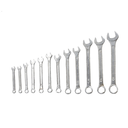 BRENAR klucze płasko-oczkowe 12cz. 6-22mm