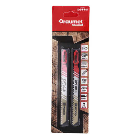 DRAUMET PREMIUM Brzeszczot do wyrzynarki, uchwyt T,T101B do drewna i tworzywa 10 100