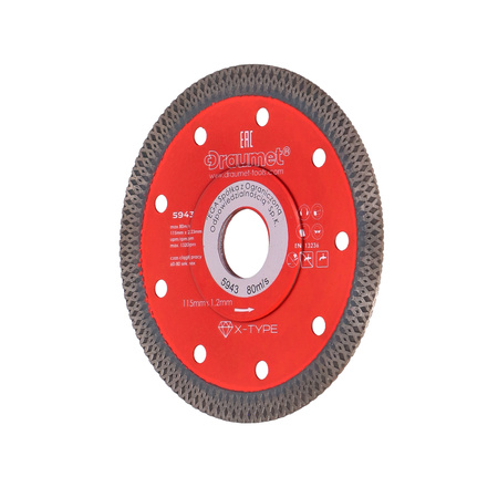 DRAUMET tarcza diamentowa X-TYPE 115x22,23x1,2mm