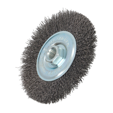 FASTER TOOLS Szczotka tarczowa stalowa. Gwint M14 120 mm