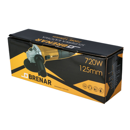 BRENAR Szlifierka kątowa 125mm 720W