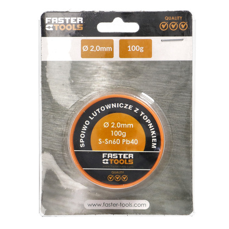 FASTER TOOLS cyna z kalafonią 100g 2,0mm