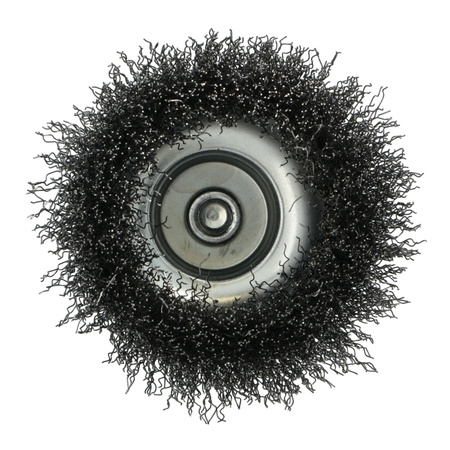 FASTER TOOLS Szczotka doczołowa trzpień, stalowa 100 25