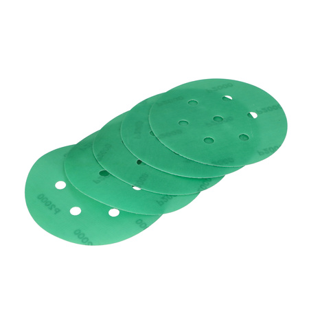 FASTER TOOLS papier ścierny z rzepem zielony 125mm gr. 2000 5szt.