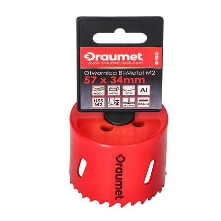 DRAUMET otwornica BI-METAL M2 57x34mm