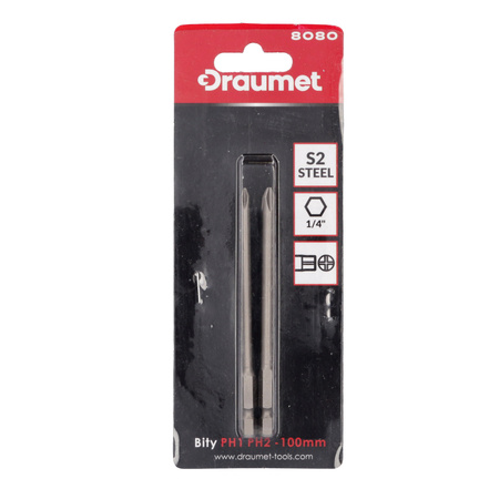 DRAUMET bity PH1 PH2 100mm 2szt.