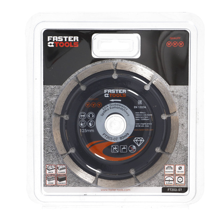 FASTER TOOLS Tarcza diamentowa segmentowa 125 x 2,2