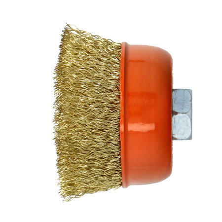 FASTER TOOLS Szczotka doczołowa mosiądz. Gwint M14 75 mm