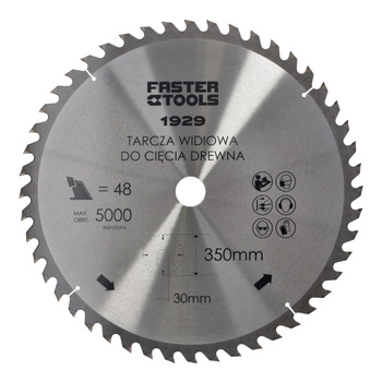 FASTER TOOLS Tarcza widiowa do cięcia drewna 160 x 20 24 1,9 1,4