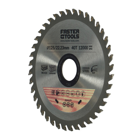 FASTER TOOLS tarcza widiowa 125x22,2x40z: