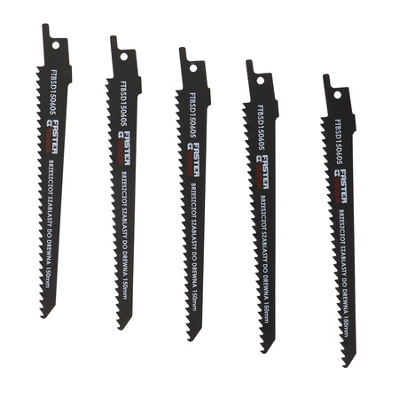 FASTER TOOLS brzeszczot szablasty do drewna 150mm 6TPI HCS