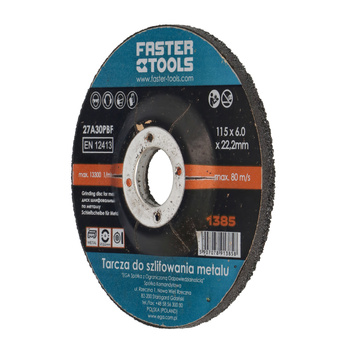 FASTER TOOLS Tarcza do szlifowania metalu 125 x 6,0