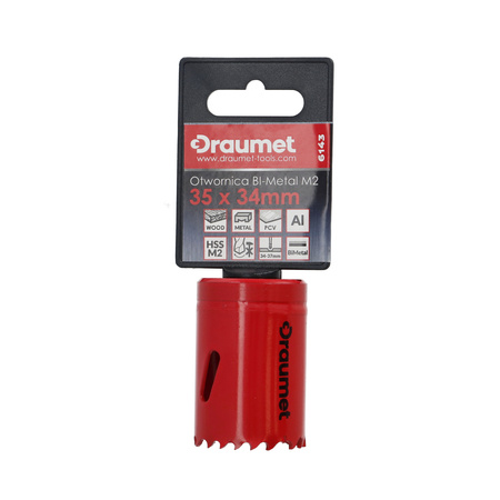 DRAUMET otwornica BI-METAL M2 35x34mm