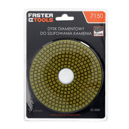 FASTER TOOLS dysk diamentowy do szlifowania kamienia 125mm g. 1500