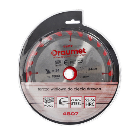 DRAUMET Tarcza widiowa 184x30 24 1,4 2,2