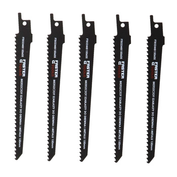 FASTER TOOLS Brzeszczot szablasty do drewna i metalu BiMetal 150mm 5szt. 150 6