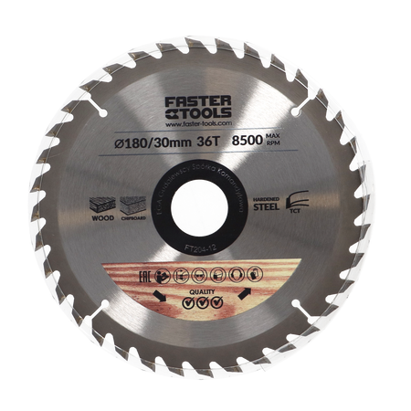 FASTER TOOLS Tarcza widiowa do cięcia drewna 180 x 30 36 1,9 1,4