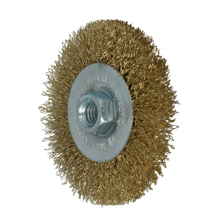 FASTER TOOLS Szczotka tarczowa mosiądz. Gwint M14 100  mm
