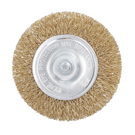 FASTER TOOLS Szczotka tarczowa, trzpień mosiądz 75 mm