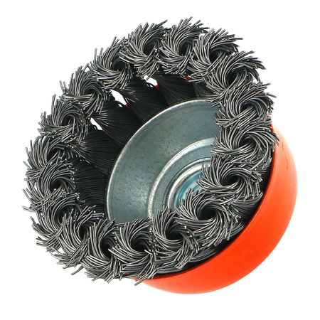 FASTER TOOLS Szczotka doczołowa splatana stalowa Gwint M14 75 20