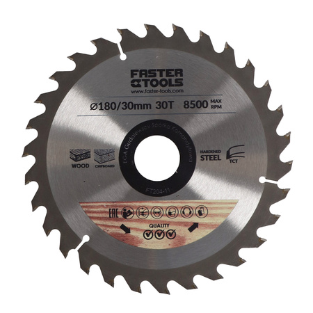 FASTER TOOLS Tarcza widiowa do cięcia drewna 180 x 30 30 1,9 1,4