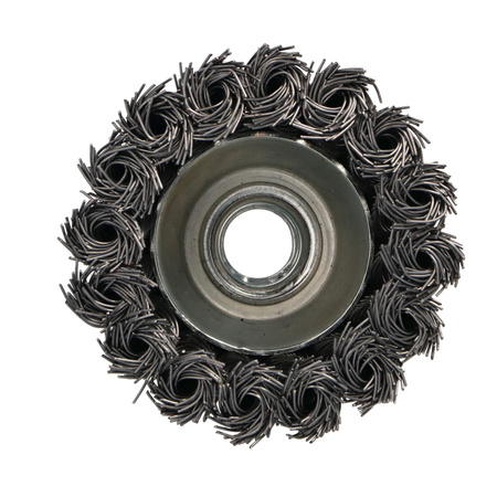 DRAUMET Szczotka doczołowa splatana stalowa z gwintem M14 65 20