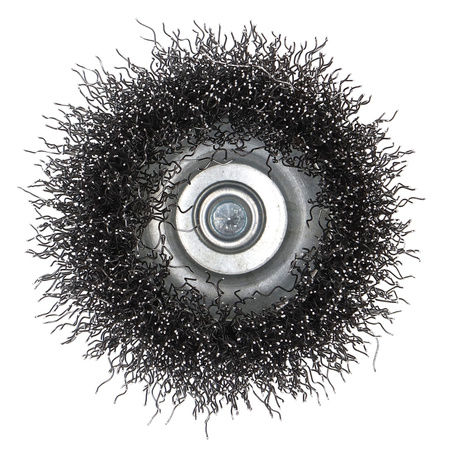 FASTER TOOLS Szczotka doczołowa trzpień, stalowa 60 mm