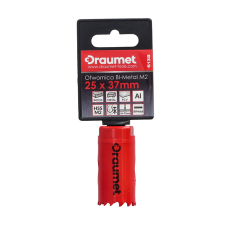 DRAUMET otwornica BI-METAL M2 25x37mm