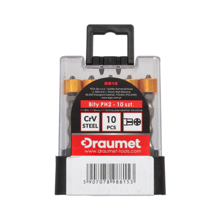 DRAUMET bity PH2 65mm 10szt.