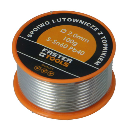 FASTER TOOLS cyna z kalafonią 100g 2,0mm