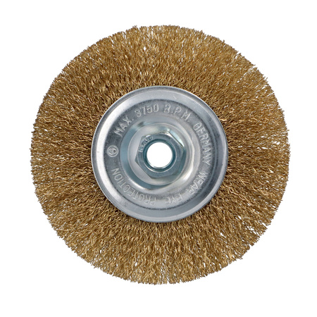 FASTER TOOLS Szczotka tarczowa mosiądz. Gwint M14 120 mm