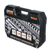 FASTER TOOLS Klucze nasadowe 94cz. 1/2&quot; &amp; 1/4&quot; CR-V