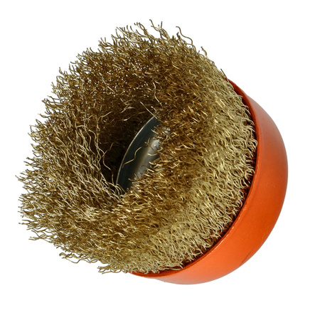 FASTER TOOLS Szczotka doczołowa mosiądz. Gwint M14 75 mm