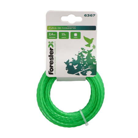 FORESTER żyłka do koszenia 2,4mm 15m twist