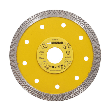 BRENAR tarcza diamentowa X-TYPE 125x22,23x1,2mm