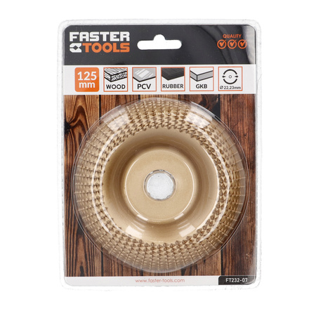 FASTER TOOLS tarcza tarnik wypukły 125mm