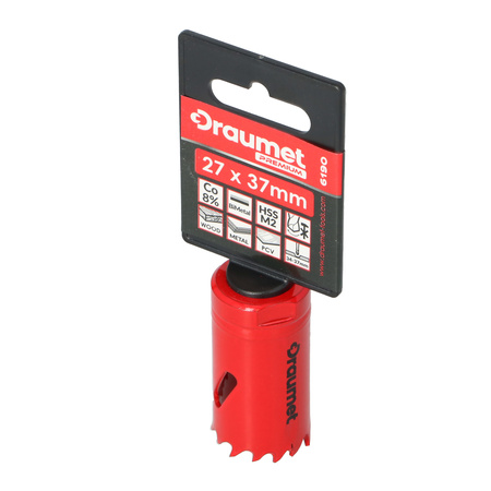 DRAUMET PREMIUM otwornica BI-METAL CO 8% 27x37mm