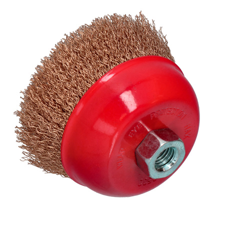 FASTER TOOLS Szczotka doczołowa mosiądz. Gwint M14 100 mm