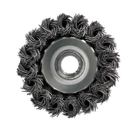 FASTER TOOLS Szczotka doczołowa splatana stalowa Gwint M14 60 mm
