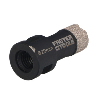 FASTER TOOLS otwornica diamentowa do gresu M14 20mm