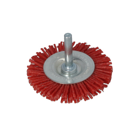 FASTER TOOLS Nylonowa szczotka tarczowa z trzpieniem 65 mm