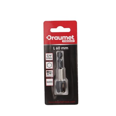 DRAUMET PREMIUM bit uchwyt magnetyczny 60mm Quick